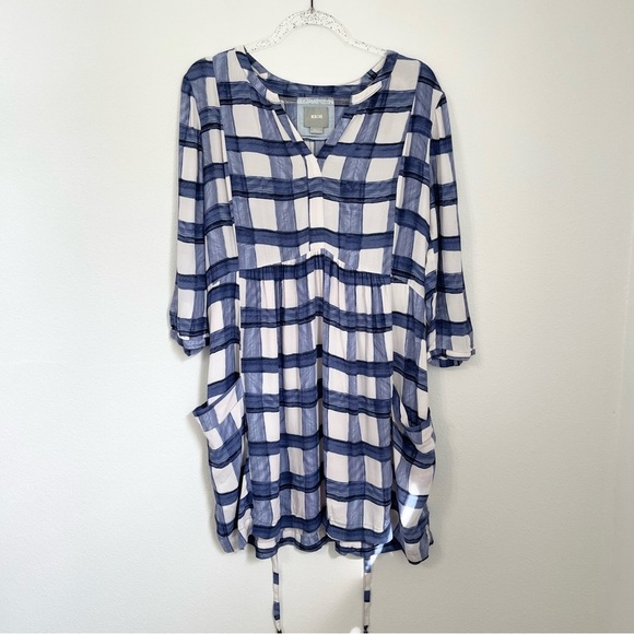 Anthropologie Maeve Devery Checkered Dress Size S - Picture 2 of 11